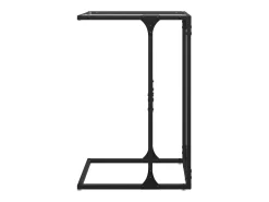 Mesa de apoio com vidro 40x30x61,5 cm aço PT699792^ Mesa De Apoio