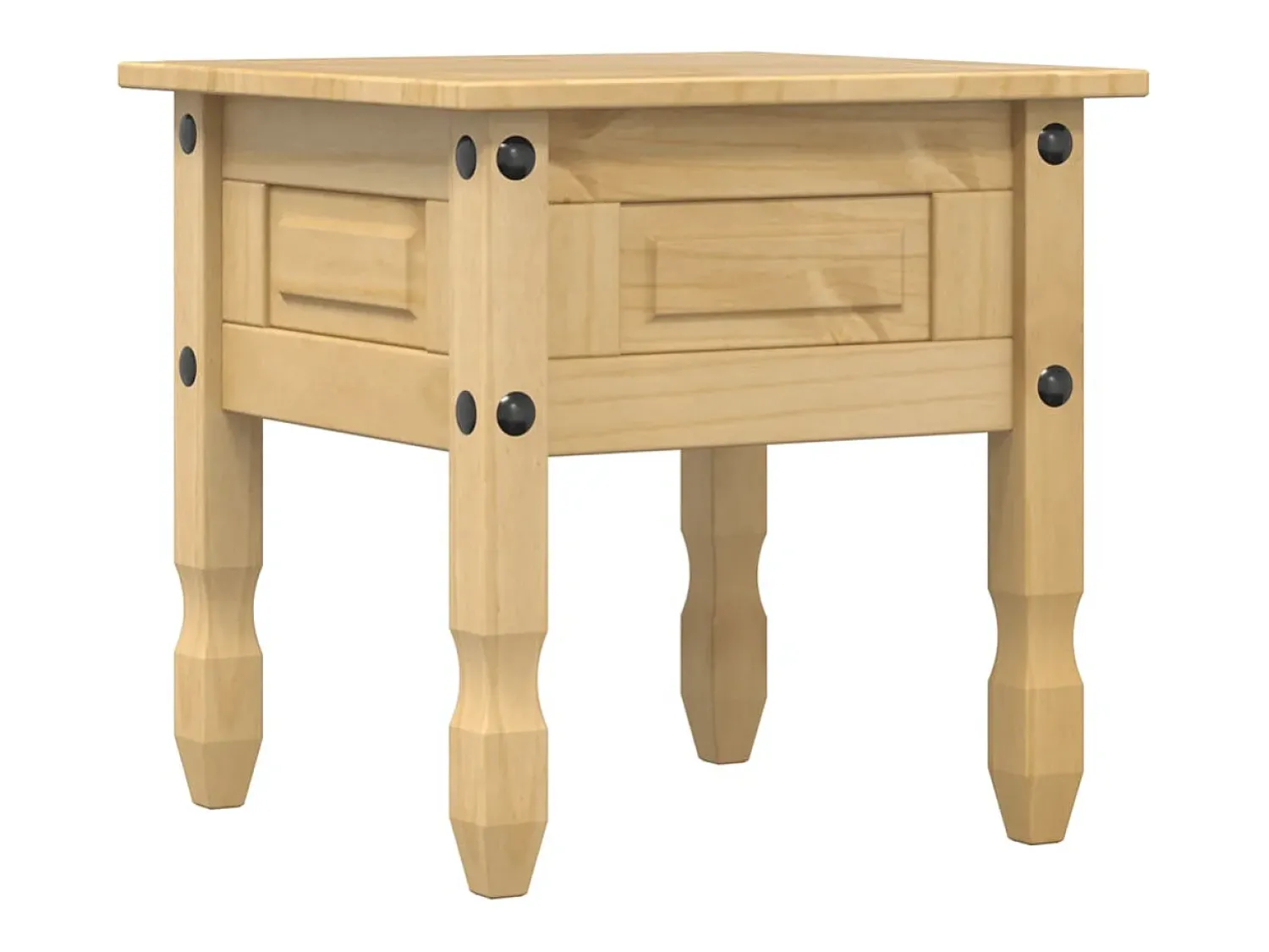 Mesa De Apoio|vidaxl Mesa de apoio Corona 50x50x50 cm madeira de pinho maciça Natural claro