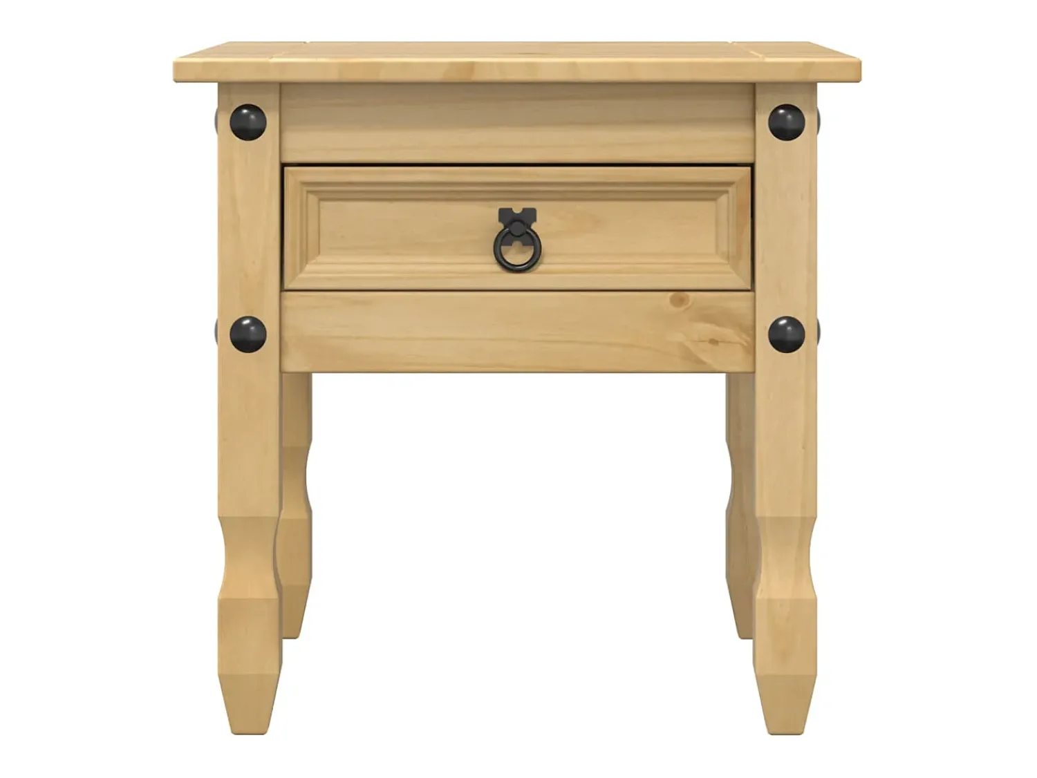 Mesa De Apoio|vidaxl Mesa de apoio Corona 50x50x50 cm madeira de pinho maciça Natural claro
