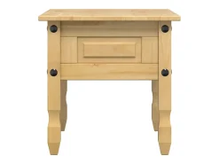 Mesa De Apoio|vidaxl Mesa de apoio Corona 50x50x50 cm madeira de pinho maciça Natural claro