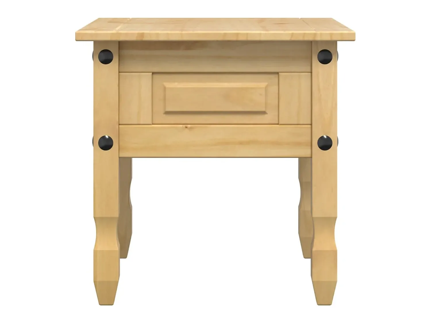 Outlet Mesa de apoio Corona 50x50x50 cm madeira de pinho maciça PT498756 Castanho