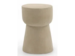 Mesa de apoio de cimento de poliresina cor de areia^ Mesa De Apoio