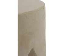 Mesa De Apoio| Mesa de apoio de cimento de poliresina cor de areia Bege