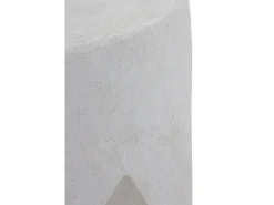 Mesa De Apoio| Mesa de apoio de cimento de poliresina Branco