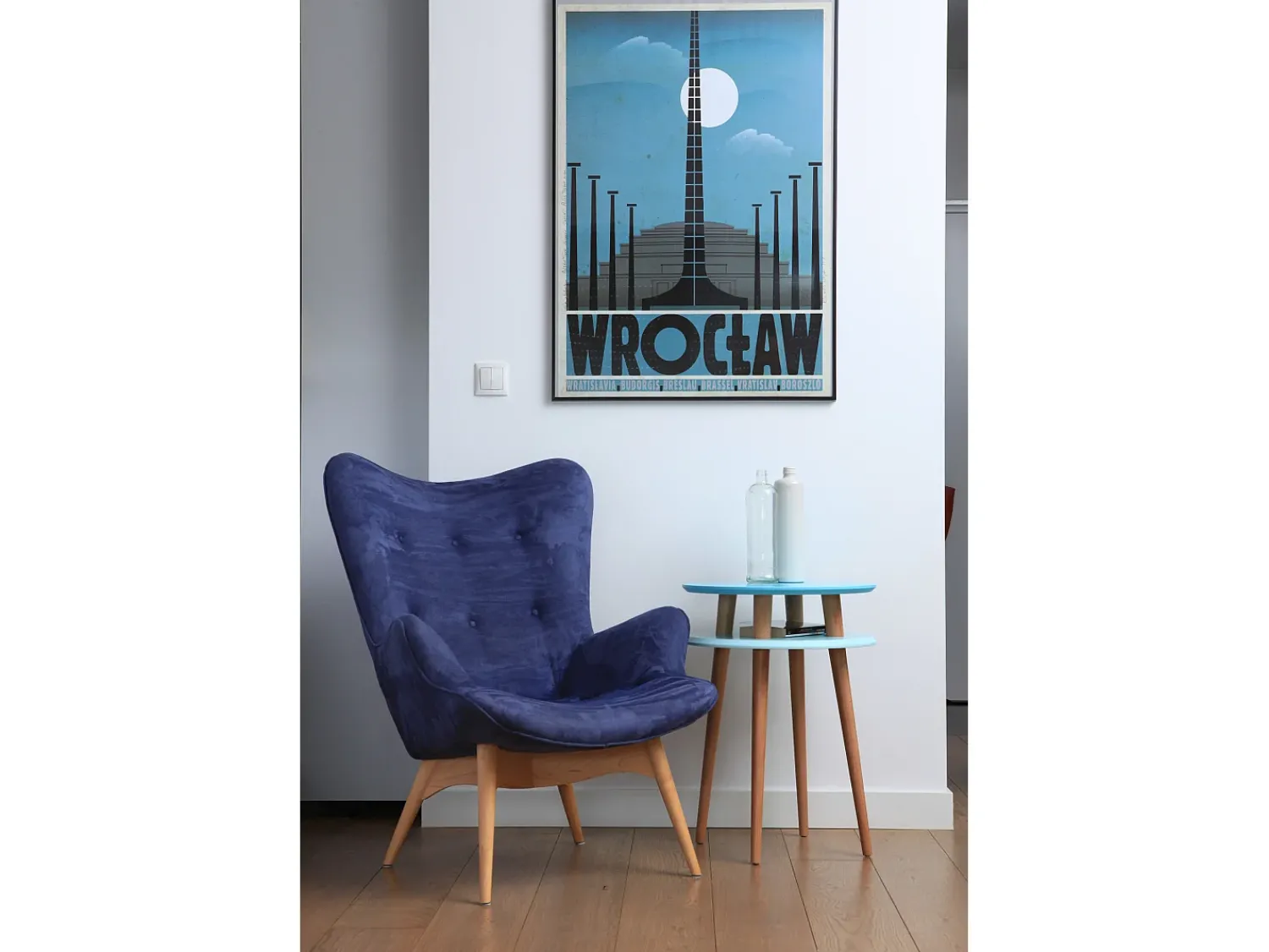 Discount Mesa de apoio de dois níveis dimensões 45 cm x altura 61 cm Ufo Branco