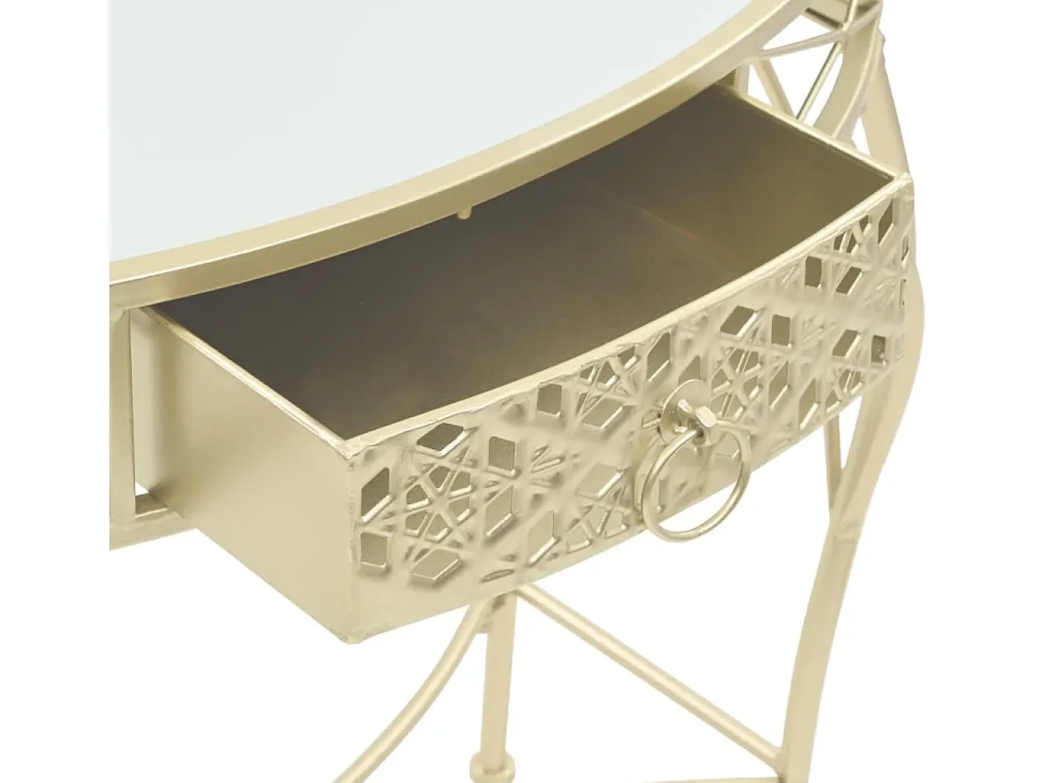 Mesa De Apoio|vidaxl Mesa de apoio de estilo francês metal 82x39x76 cm Dourado