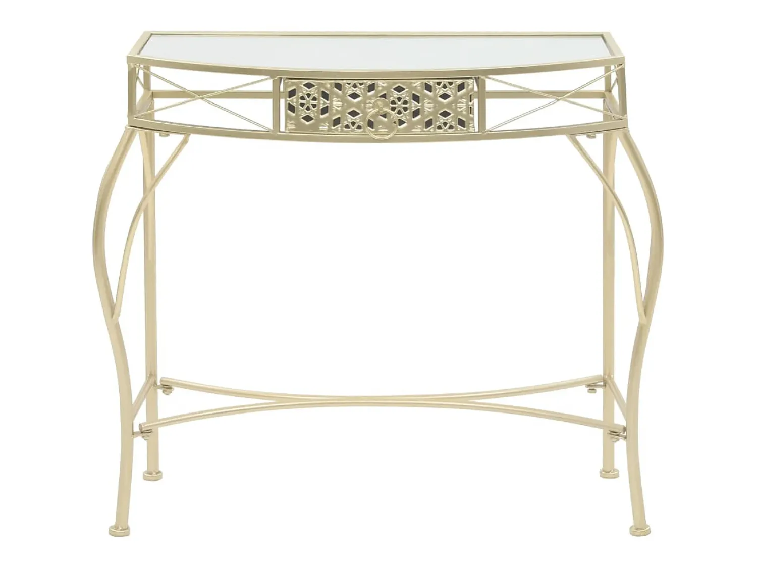 Mesa De Apoio|vidaxl Mesa de apoio de estilo francês metal 82x39x76 cm Dourado
