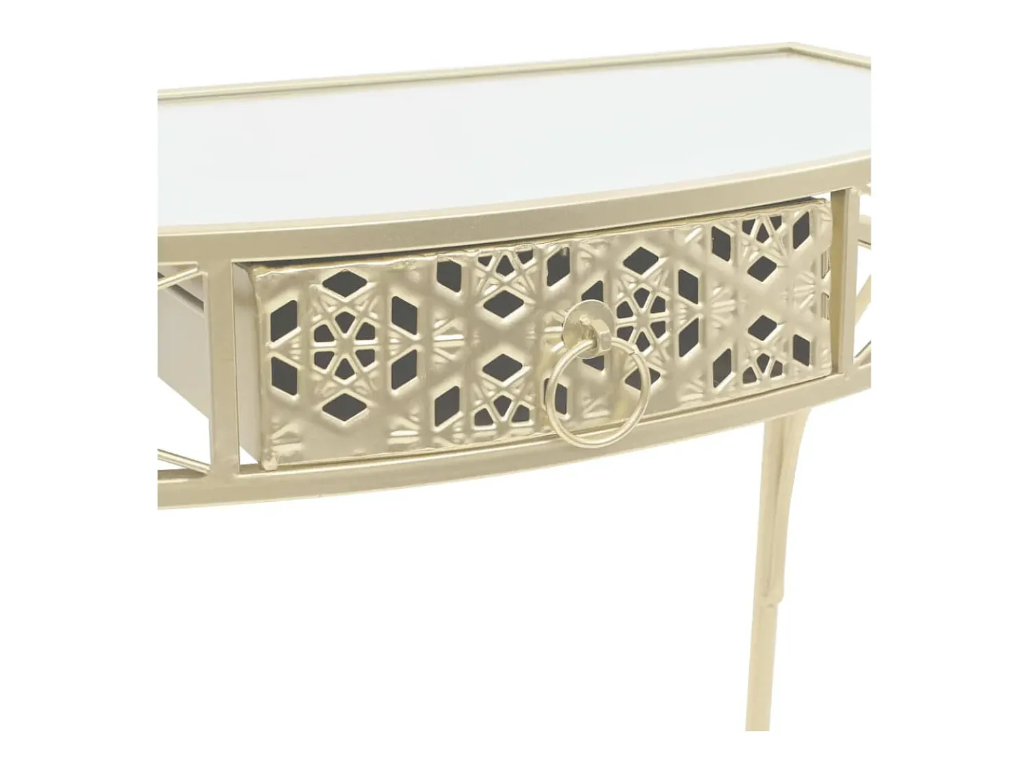 Mesa De Apoio|vidaxl Mesa de apoio de estilo francês metal 82x39x76 cm Dourado