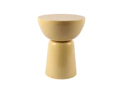 Mesa De Apoio*Vente-unique Mesa de apoio de metal - brilhante - MENIRO Amarelo claro