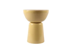 Mesa De Apoio*Vente-unique Mesa de apoio de metal - brilhante - MENIRO Amarelo claro