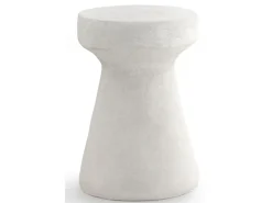Mesa de apoio de poliresina cor de cimento^ Mesa De Apoio