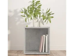 Mesa De Apoio*vidaxl Mesa de apoio derivados de madeira cinzento cimento Cinzento claro