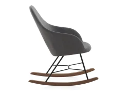 Mesa de apoio em madeira de olmo antigo com pernas de metal Castanho