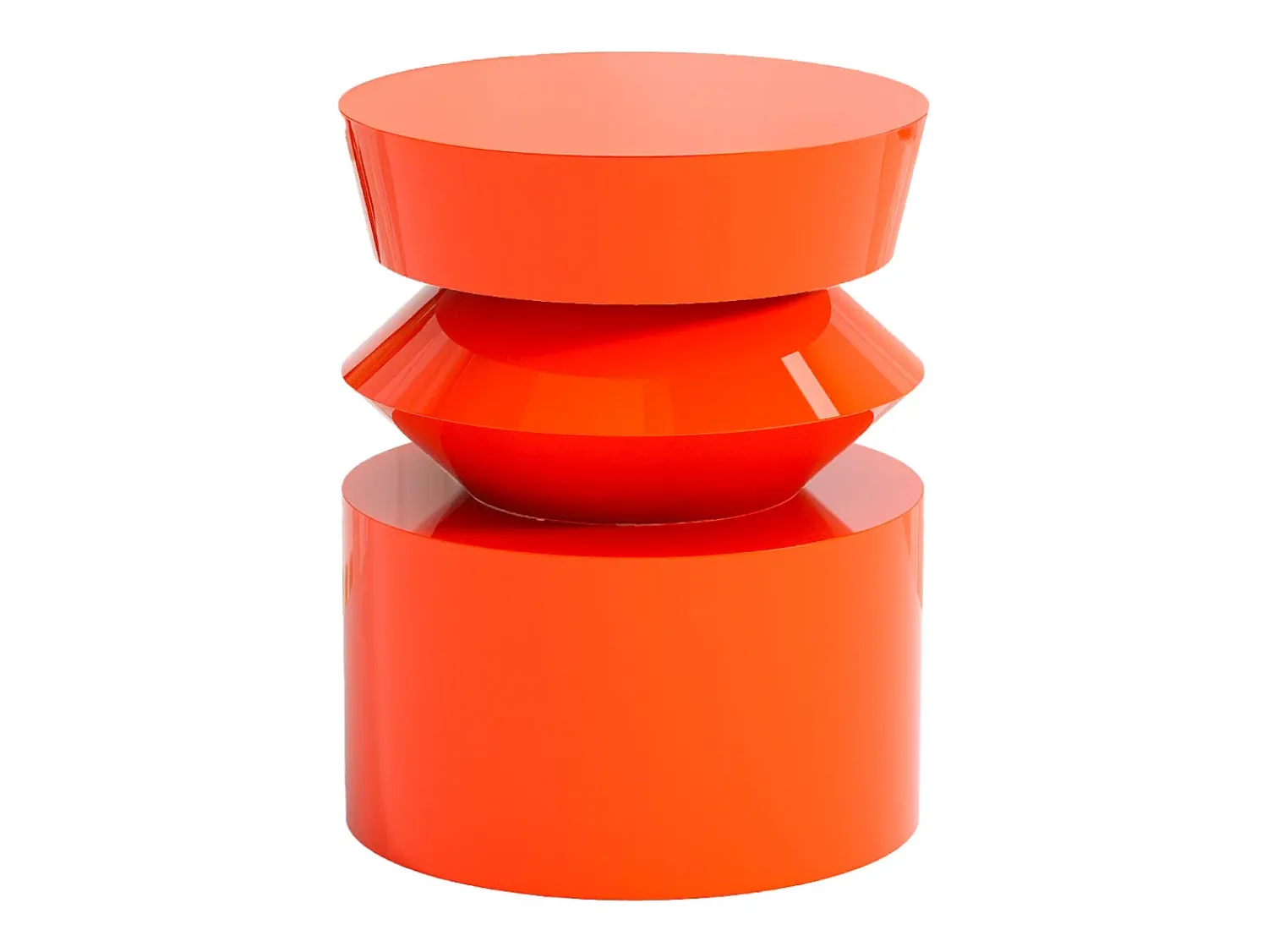 Mesa De Apoio|Vente-unique Mesa de apoio em MDF - Laranja lacado - NIDIMA Cor de laranja