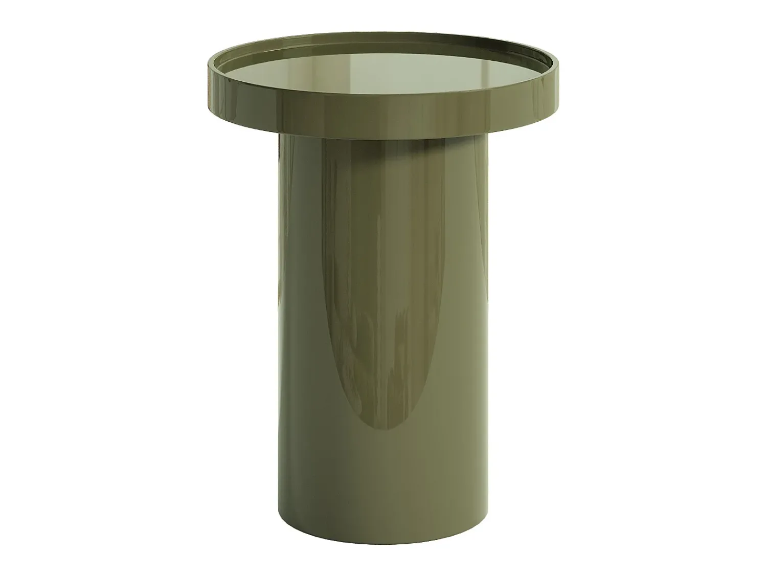 Mesa De Apoio*Vente-unique Mesa de apoio em MDF - Verde cáqui lacado - SYBEVA Caqui