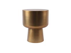 Best Vente-unique Mesa de apoio em metal - Dourada - FALENY Dourado