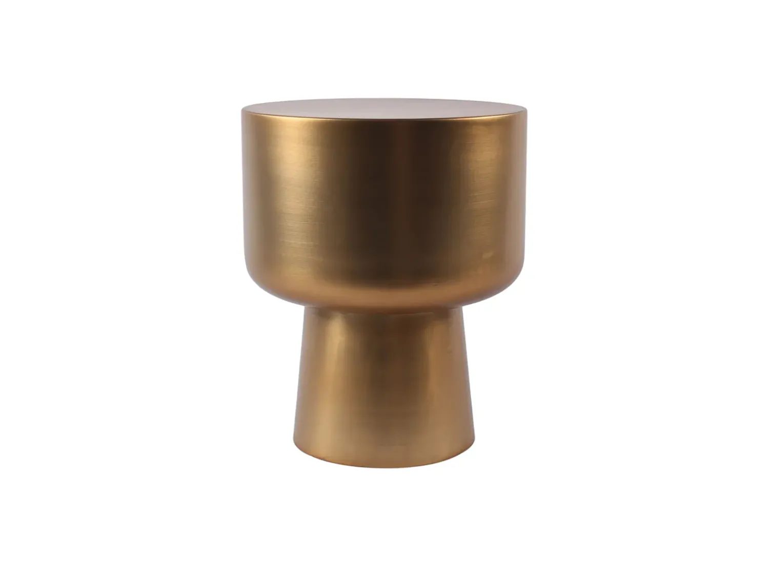 Best Vente-unique Mesa de apoio em metal - Dourada - FALENY Dourado