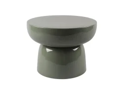 Mesa De Apoio|Vente-unique Mesa de apoio em metal - Verde militar brilhante - LIRENA Caqui