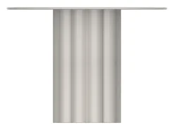 Vente-unique Mesa de apoio em metal cor branco cinza C63 x L63 x A45,5 cm - WODOLI^ Mesa De Apoio