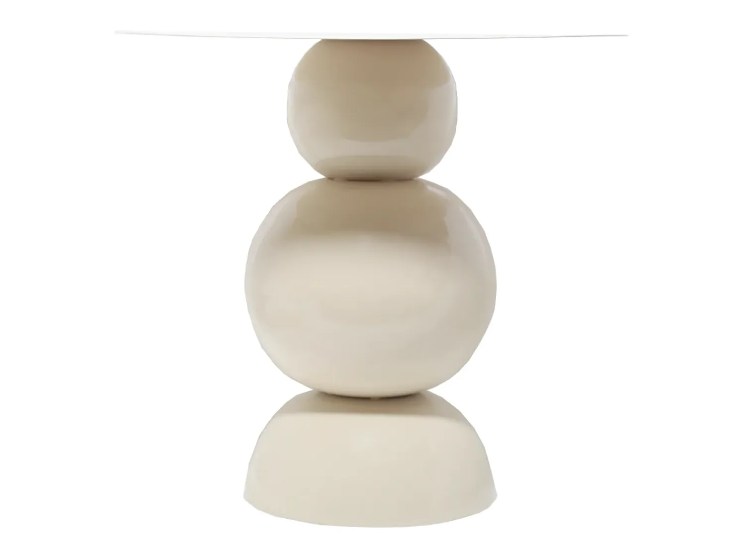 Hot Vente-unique Mesa de apoio em metal de cor verde - JESINA Creme