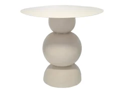 Hot Vente-unique Mesa de apoio em metal de cor verde - JESINA Creme