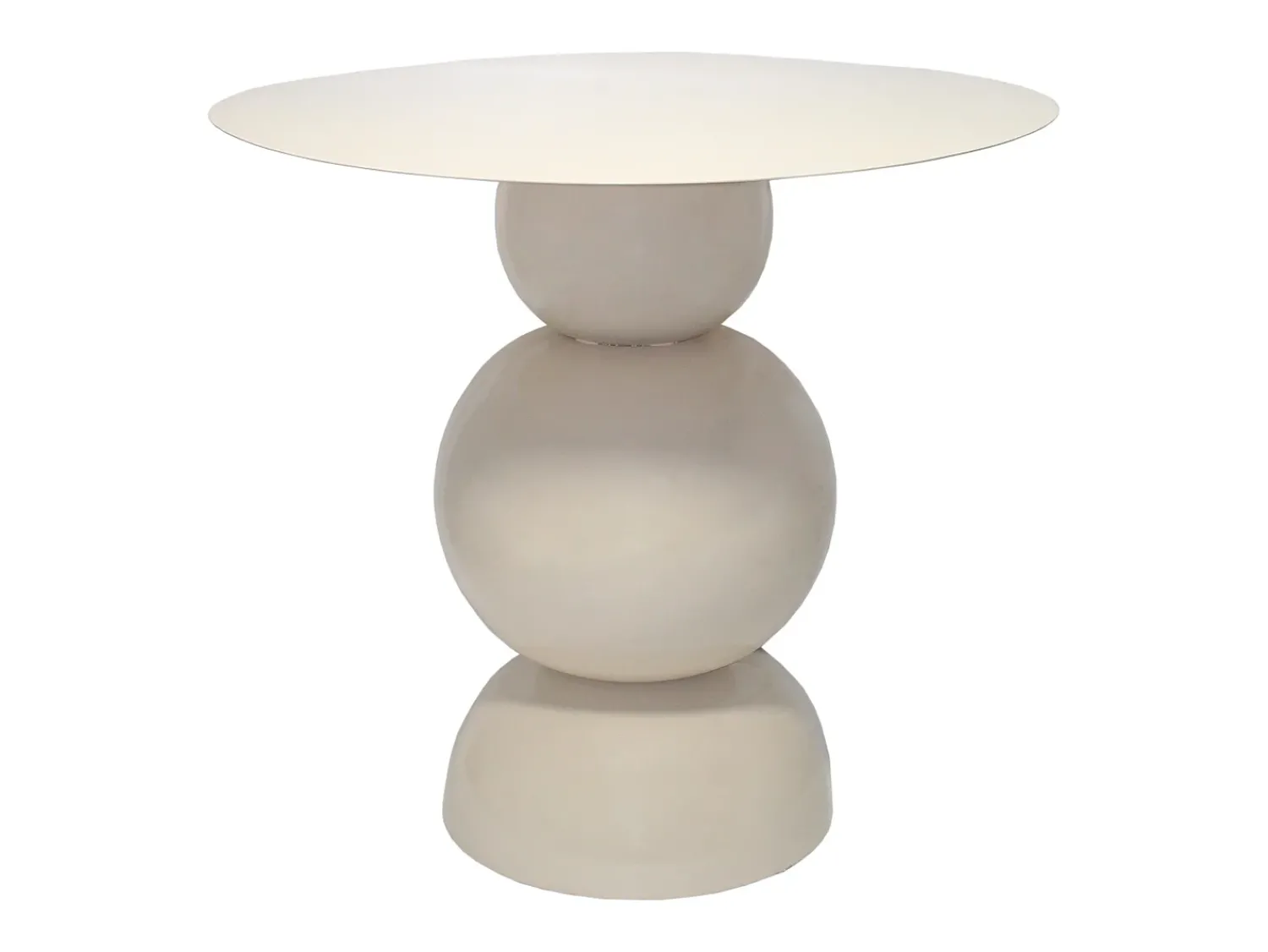 Hot Vente-unique Mesa de apoio em metal de cor verde - JESINA Creme