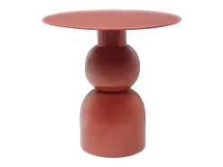 Mesa De Apoio*Vente-unique Mesa de apoio em metal de cor - JASMIA Terracota