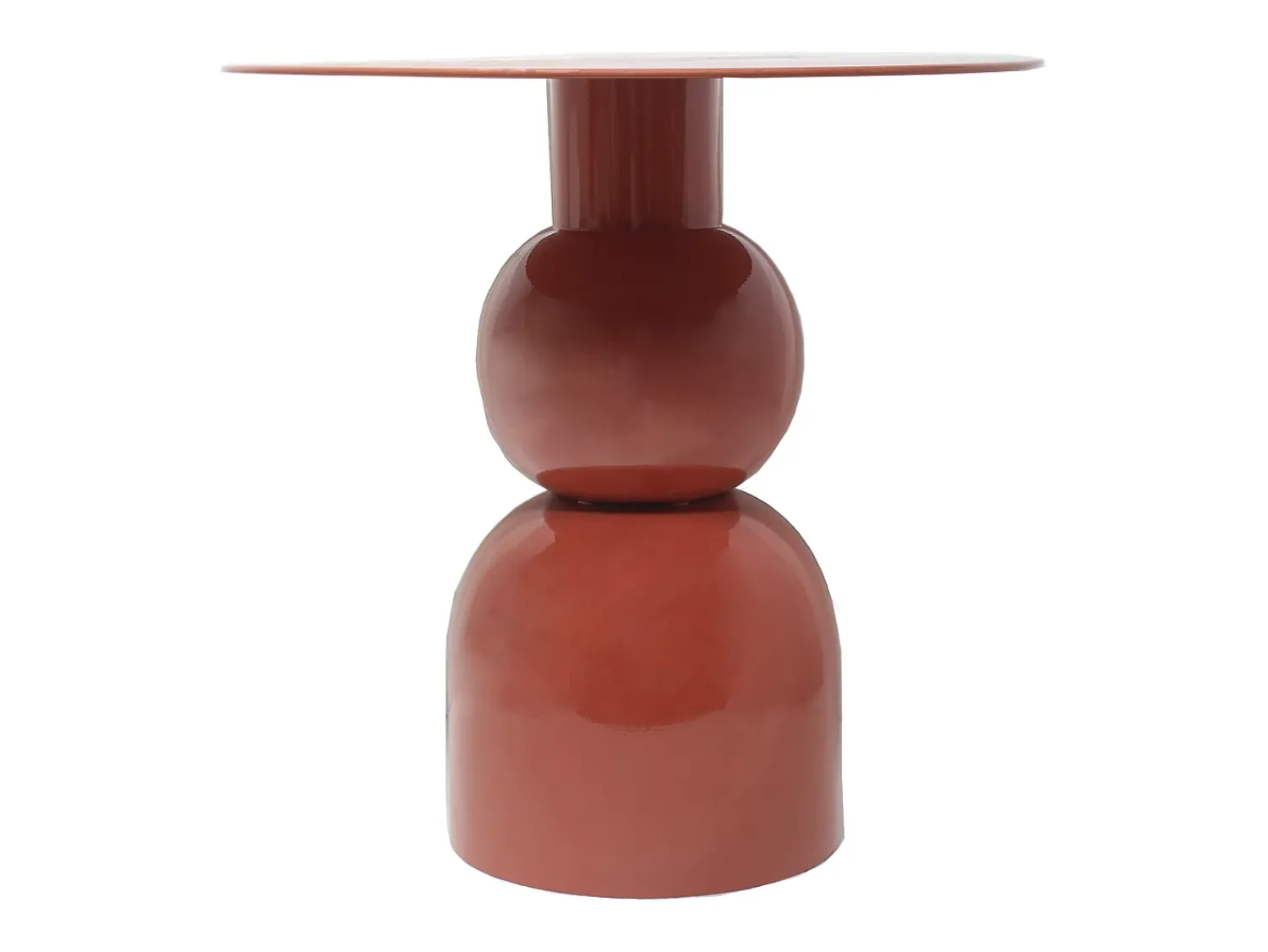 Mesa De Apoio*Vente-unique Mesa de apoio em metal de cor - JASMIA Terracota