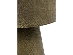Mesa De Apoio| Mesa de apoio em metal e vidro preto Dourado
