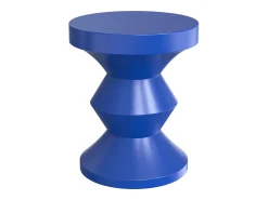 Mesa De Apoio*Vente-unique Mesa de apoio em metal estilo design cor - ZOLIMI Azul