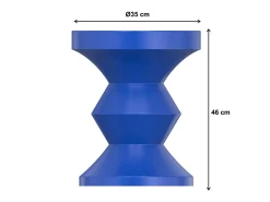 Mesa De Apoio*Vente-unique Mesa de apoio em metal estilo design cor - ZOLIMI Azul