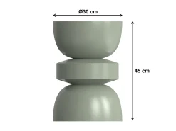 Mesa De Apoio*Vente-unique Mesa de apoio em metal estilo design cor verde - TUVAMI Caqui / Verde