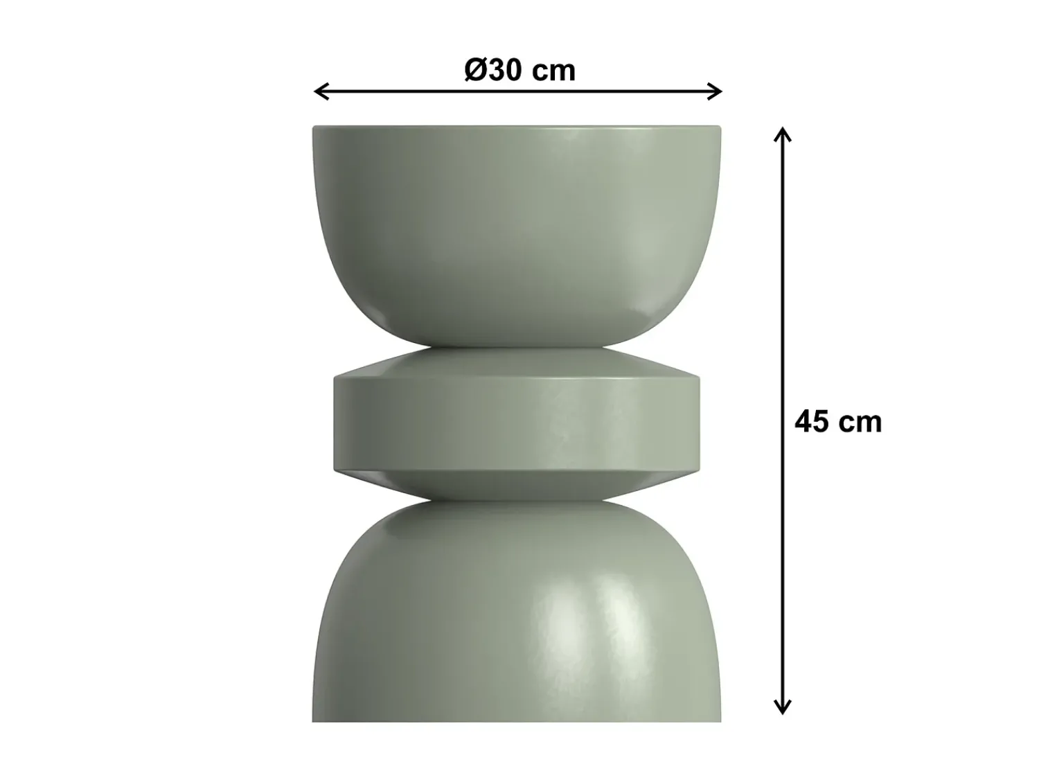 Mesa De Apoio*Vente-unique Mesa de apoio em metal estilo design cor verde - TUVAMI Caqui / Verde