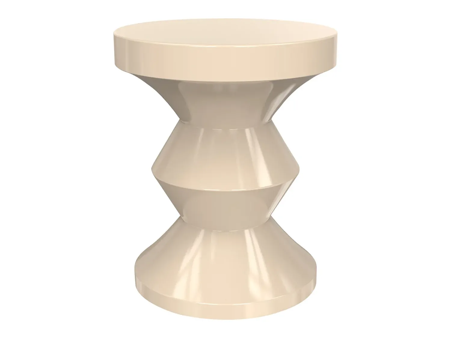 Mesa De Apoio*Vente-unique Mesa de apoio em metal estilo design cor - ZOLIMI Bege