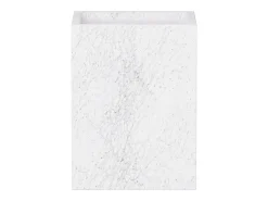 Mesa De Apoio* Mesa de apoio em mármore – – Crow Low Branco