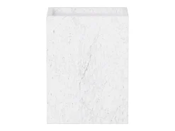 Mesa De Apoio* Mesa de apoio em mármore – – Crow Low Branco