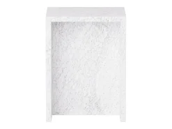 Clearance Mesa de apoio em mármore – – Falcon Branco