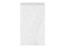 Discount Mesa de apoio em mármore – – Dove Tall Branco