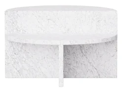 Mesa De Apoio* Mesa de apoio em mármore – – Swan Low Branco