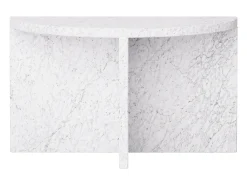 Mesa De Apoio* Mesa de apoio em mármore – – Swan Low Branco