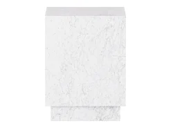 Mesa De Apoio| Mesa de apoio em mármore – – Heron Low Branco