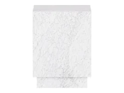 Mesa De Apoio| Mesa de apoio em mármore – – Heron Low Branco