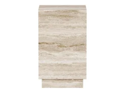 Mesa De Apoio| Mesa de apoio em travertino – – Heron Tall Bege