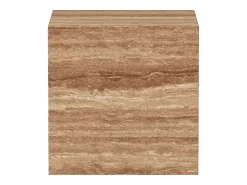 Mesa De Apoio* Mesa de apoio em travertino – nogueira – Dove Castanho