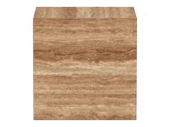 Mesa De Apoio* Mesa de apoio em travertino – nogueira – Dove Castanho
