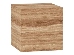 Mesa De Apoio* Mesa de apoio em travertino – nogueira – Dove Castanho