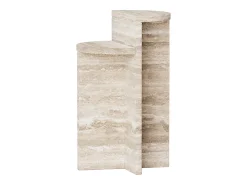 Mesa de apoio em travertino – – Swan Tall^ Mesa De Apoio