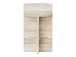 Mesa de apoio em travertino – – Swan Tall^ Mesa De Apoio