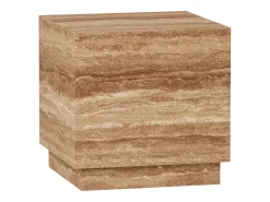 New Mesa de apoio em travertino – nogueira – Heron Castanho