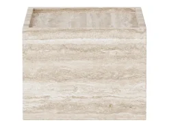 Mesa De Apoio* Mesa de apoio em travertino – – Crow Wide Bege